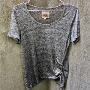 CHASER Soft Gray Top w/Drawsting Leftside Bottom